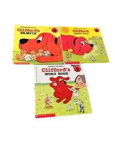 Lot of 3 Clifford the Big Red Dog Norman Bridwell Scholastic Picture Books PB VG - Picture 1 of 18