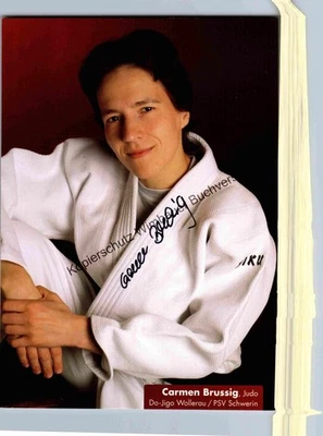 Original Autogramm Carmen Brussig Judo /// Autograph signiert signed signee Brus - Bild 1 von 2