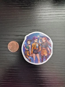 Calcomanía adhesiva KPop Demon Hunters (HX45) - HUNTR/X - Rumi, Mira, Zoey - Imagen 1 de 1