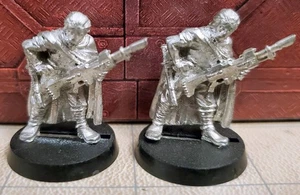 Warhammer 40k 2x Trooper Tanith First & Only Gaunt's Ghosts Imperial Guard Metal - Picture 1 of 2