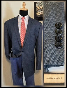 Giacca tuta uomo casual Joseph Abboud 52XL blazer cappotto sportivo blu micro check - Foto 1 di 17