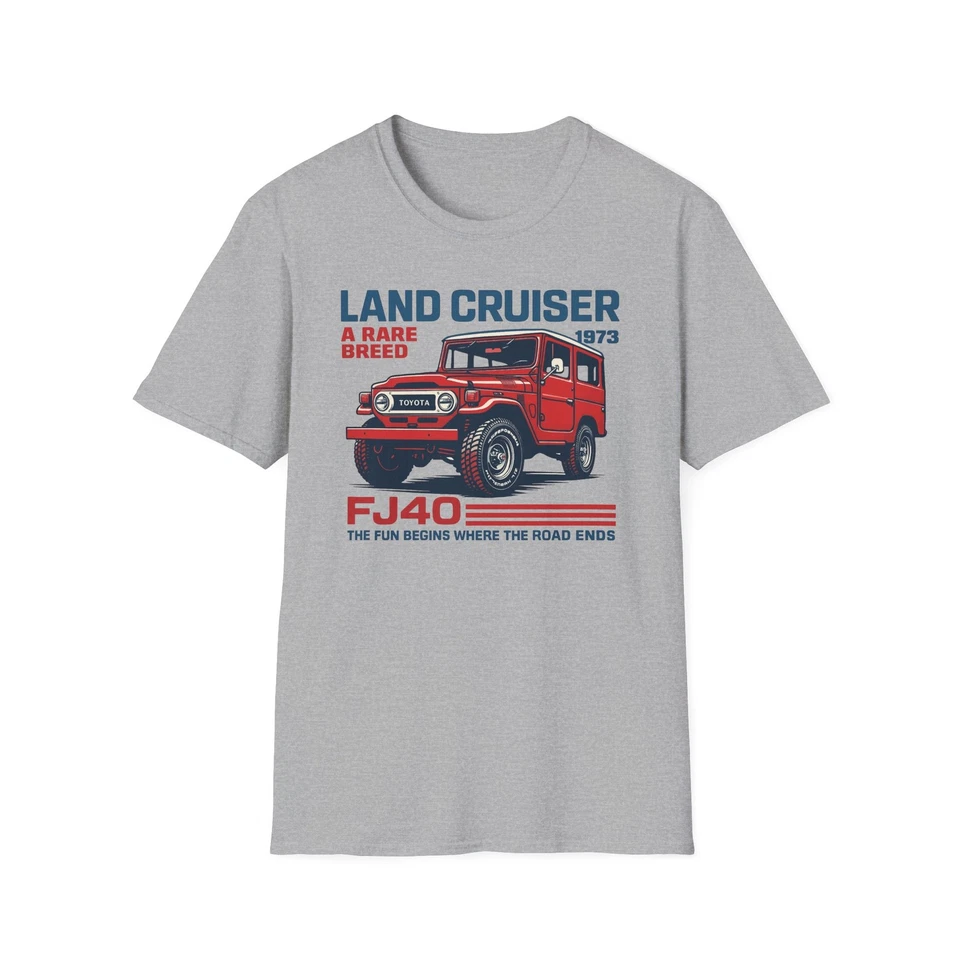 Camiseta Land Cruiser 1973 FJ40 clásica 4x4 todoterreno raza rara camiseta vintage Foto 1 de 1