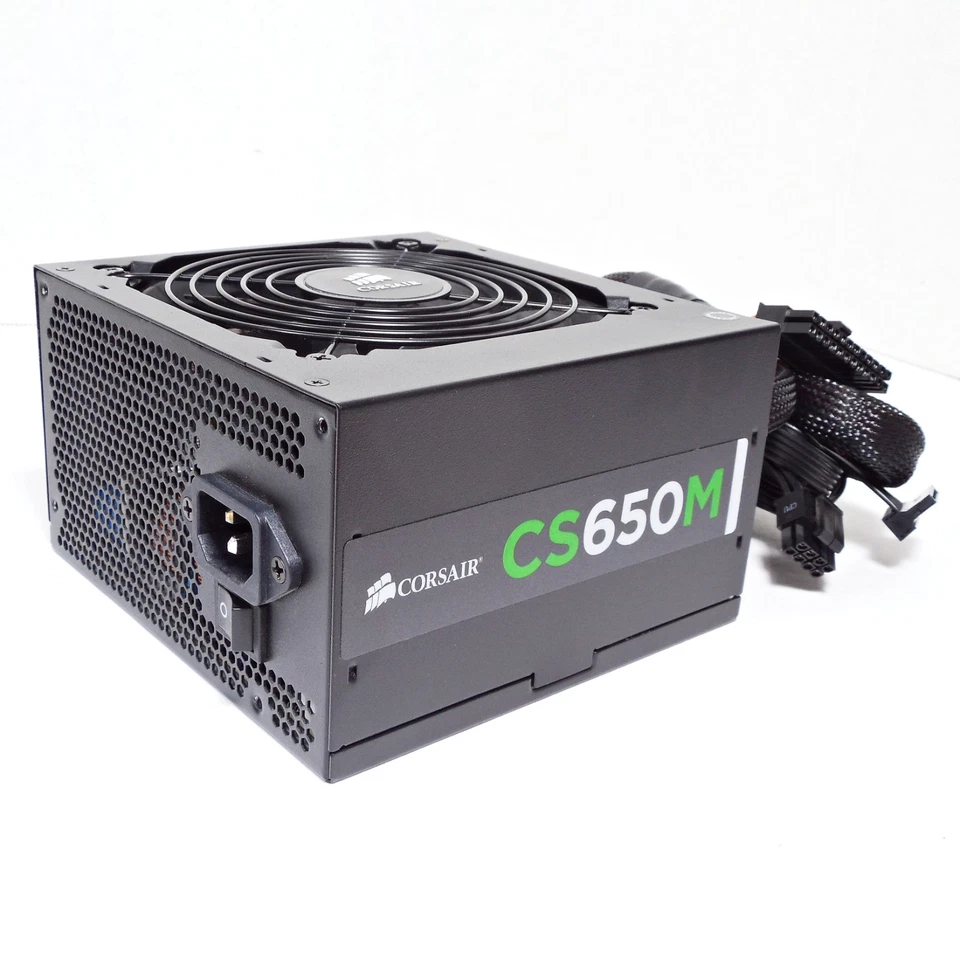 Corsair 650W Watt PSU Power Supply Unit ATX PC CS650M Semi-Modular - Image 1 of 4