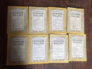 The National Geographic Magazine Lot of 8 from 1927-1933 - Bild 1 von 9