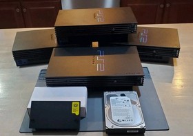 PlayStation 2 PS2 Fat 2tb HDD SATA III Adapter Bundle! No DVD! Tested! Clean!