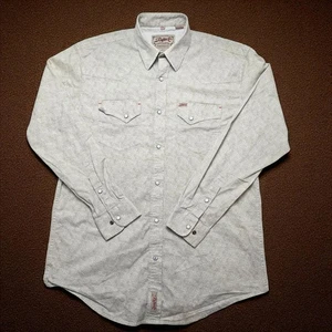 Rafter C Cowboy Collection Men’s Long Sleeve Western Shirt Beige Paisley Size XL - Picture 1 of 15