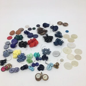 Craft Sewing Buttons Over 200 Various Sizes Types Colors  - Picture 1 of 8