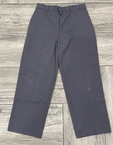 Size 14 Regular School uniform Pants Boys Gray Chino Pant - Picture 1 of 5
