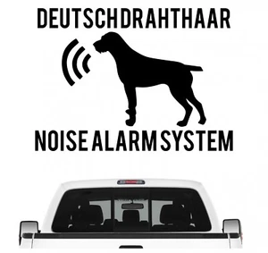 Deutsch Drahthaar Noise Alarmsystem Auto Aufkleber Hund Folie DD Jagd Sticker - Bild 1 von 19