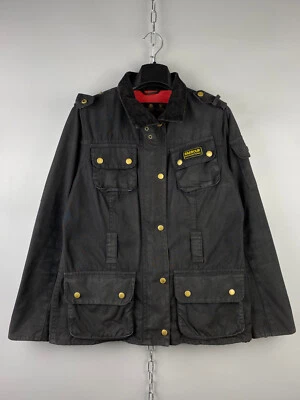 Chaqueta Barbour International Cera Algodón Botón Cremallera Talla M/L Foto 1 de 4