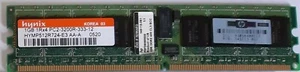 1GB ECC DDR2 Hynix HYMP512R724-E3-AA-A PC2-3200 400MHz ECC CL3 240-Pin - Foto 1 di 1