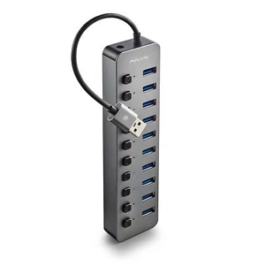 NGS IHUB10, 10 Ports USB 3.0 Hub with Power Adapter 5V/3A - Imagen 1 de 5