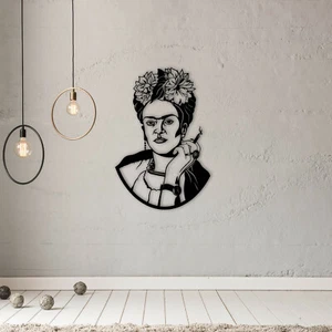 Wandkunst aus Metall - 2mm Stahl Wandbilder Bilder 3D Dekoration 3D Frida Kahlo - Bild 1 von 2