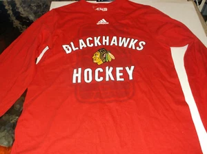Chicago Blackhawks NHL Team apparel Adidas L/S  shirt  S - Picture 1 of 3