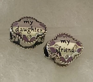 Chamilia ~MI HIJA MI AMIGA~ Swarovski, Esmalte y Cuentas Esterlina 2025-1407 $40 - Imagen 1 de 8