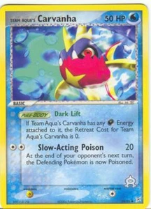2x (pok-MA-025) Team Aqua's Carvanha (U) Pokemon EX Team Magma VS Aqua Card # 25 - Picture 1 of 1