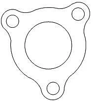 Junta cubierta termostato Kawasaki KDX250 11060-1102 Foto 1 de 1