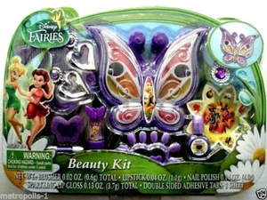 DISNEY FAIRIES, CAMPANA TINKER, KIT DE MAQUILLAJE PARA NIÑOS Y JOYERÍA COSMÉTICA, KIT DE BELLEZA, 3+, NUEVO - Imagen 1 de 4