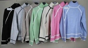 New Spring Ladies Soft Comfy Knitted Italian Casual Warm High Neck Jumper - Picture 1 of 9