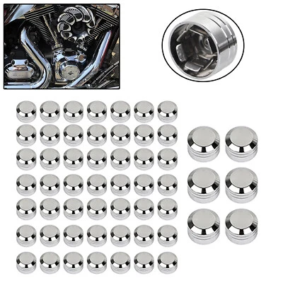 Kit de tapas de pernos de motor CNC para Harley Dyna 00-17 Wide Glide FXDWG FXD FLD Foto 1 de 4