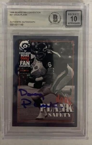 Doug Plank Signed 1998 Bears Fan Convention #37 BGS BAS 10 AUTO - Picture 1 of 3