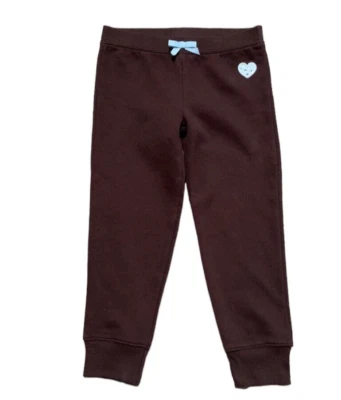 Calça Gymboree Meninas 5 5T Meninas Melhor Amiga Malha Marrom Gema Coração Bottom Novo com etiquetas - Imagem 1 de 3