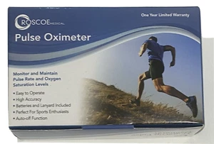 Oxímetro cardíaco de oxígeno de pulso y punta de dedo Roscoe - Nuevo en caja - Imagen 1 de 6