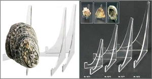3-AKRYLOWY trójkątny stojak-muszle-stojak na obiekty-SAFE-5273-H40xL48mm - Zdjęcie 1 z 11