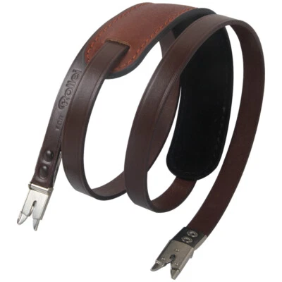 Leather Neck Camera Strap With Clips For Rolleiflex 3.5E1 3.5T 3.5C FX4.0 - Image 1 of 4