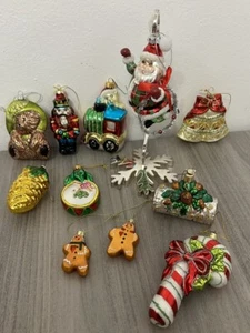 WEIHNACHTSSCHMUCK - GLAS - 11 ORNAMENTE - Bild 1 von 10