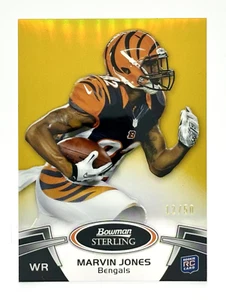 2012 Bowman Sterling Gold Refractor #99 Marvin Jones RC 12/50 Bengals - Picture 1 of 2