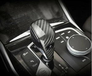 100% echt Carbon Schaltknauf Shift Trim Blenden Stücke passt für BMW G20 G21 G29 - Picture 1 of 9