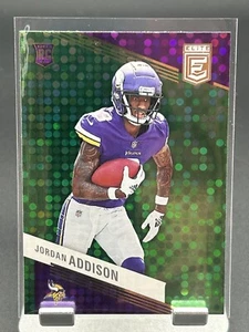 2023 Panini Donruss Elite Football Jordan Addison Green Disco RC No. 157 - Picture 1 of 2