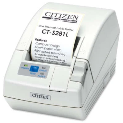 Citizen CT-S281L Barcode Receipt Printer - Image 1 of 2