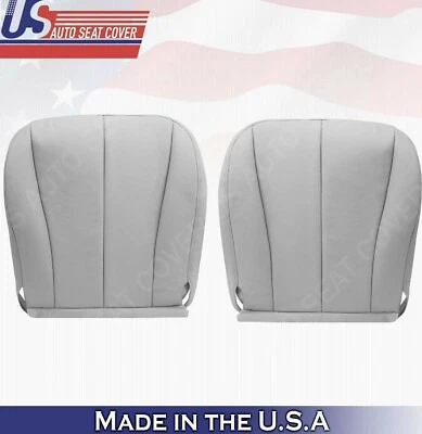 Cubiertas de asiento de cuero grises inferiores de pasajero conductor Toyota Camry 2007 a 2011 Foto 1 de 4