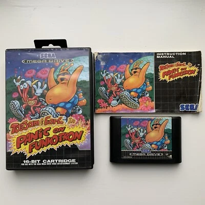 ToeJam & Earl in Panic on Funkotron Sega Mega Drive Game Complete w/Box & Manual - Image 1 of 4