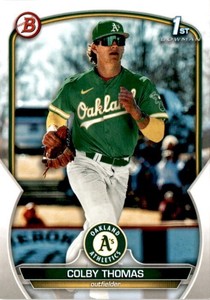 2023 Bowman [AA1] #BP-32 Colby Thomas - Oakland Athletics 1st
