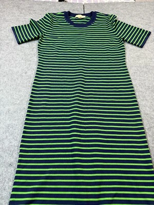 Vestido Suéter Michael Kors Para Mujer Grande Multicolor Rayas Punto Apretado Pullover Foto 1 de 4