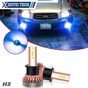 2X Ultra 60W COB 8000K Ice Blue H3 LED Driving Fog Light Bulbs Kit For Subaru - Picture 1 of 13