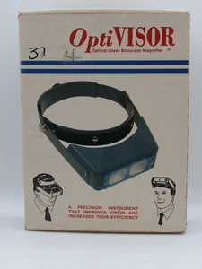 Vintage Donegan OPTIVISOR Glas Fernglas Lupe mit Originalkarton Freisprecheinrichtung SCHÖN! - Bild 1 von 23