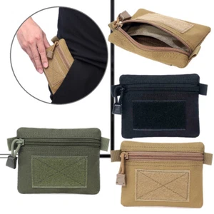 Mini Purse Coin Card Holder Key Ring Wallet Pouch Zipper Mini Change Bag Holster - Picture 1 of 18