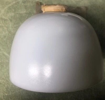 Abajur industrial vintage Macbeth vidro leitoso branco 8" abajur abajur - Imagem 1 de 4