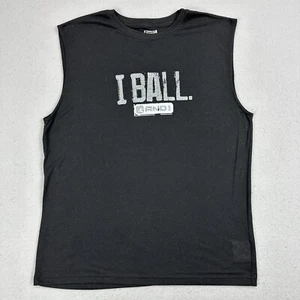 Vintage AND1 Shirt Adult M Black “I Ball” Sleeveless Basketball 90s Tee Boys XL - Picture 1 of 12