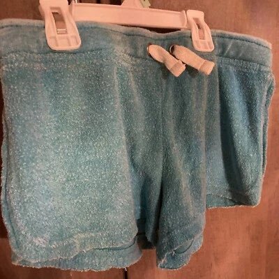 PANTALONES CORTOS VINTAGE HABANA NIÑAS AZUL AGUAMARINA TELA SUAVE CORDÓN CINTURA, X-GRANDES Foto 1 de 4