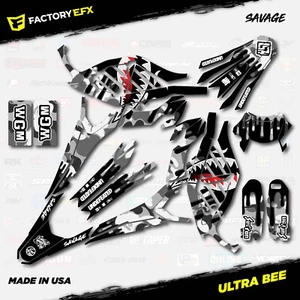 Gray Savage Racing Camo Graphics kit fits Sur-Ron Ultra Bee All Years Surron - Picture 1 of 2