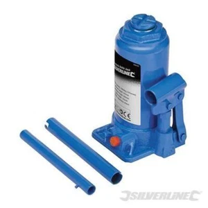 Cric idraulico con regolazione officina a bottiglia varie tonnellate Silverline - Picture 1 of 6
