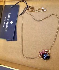 Kate Spade x Disney Minnie Mouse Gold Slider Lariat Bracelet, NWT - Picture 1 of 8