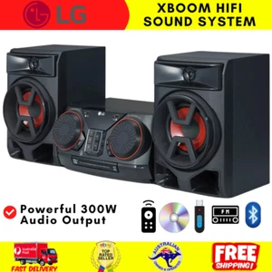 RMS 300W Bluetooth Mini HiFi System FM Radio CD Player Jukebox USB Port AUX Jack - Picture 1 of 11