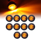 10pcs Mini Round LED Side Marker Indicator Lorry Trailer Bullet Clearance Lights
