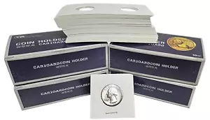 200 Viertel 2x2 Premium Karton Münzrähmchen 25 Cent Papier Mylar Flip Aufbewahrung - Bild 1 von 5
